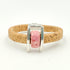 Tan Cork Pink Porcelain Bracelet